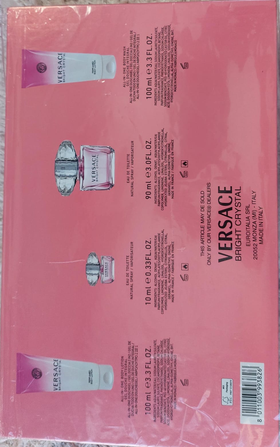 Versace Bright Crystal Gift Set